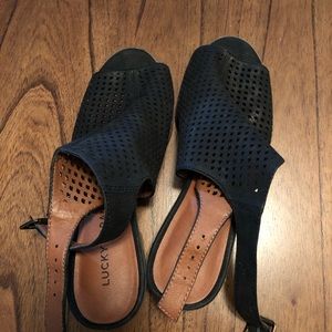 Lucky open toe booties